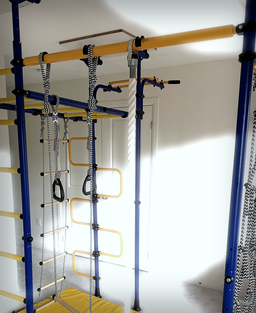Playdapt indoor home gym — full view