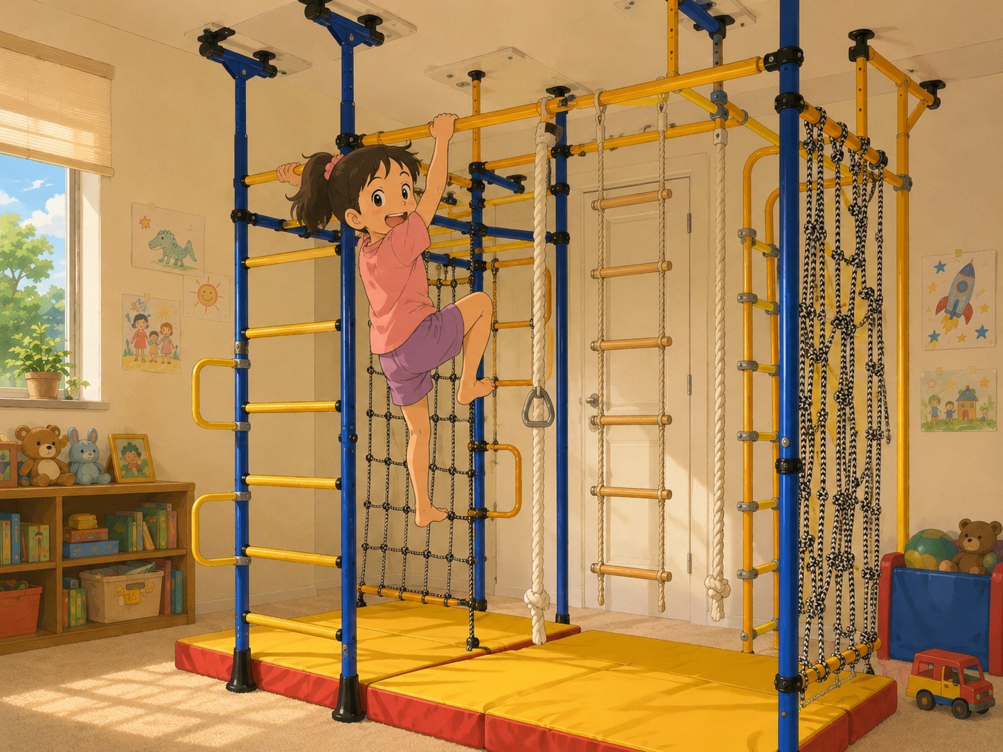 Child climbing Playdapt gym